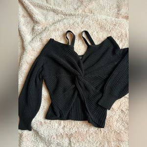 black sweater